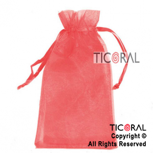 BOLSA ROJO ORGANZA 24X19.5CM HS2629-9 x 1